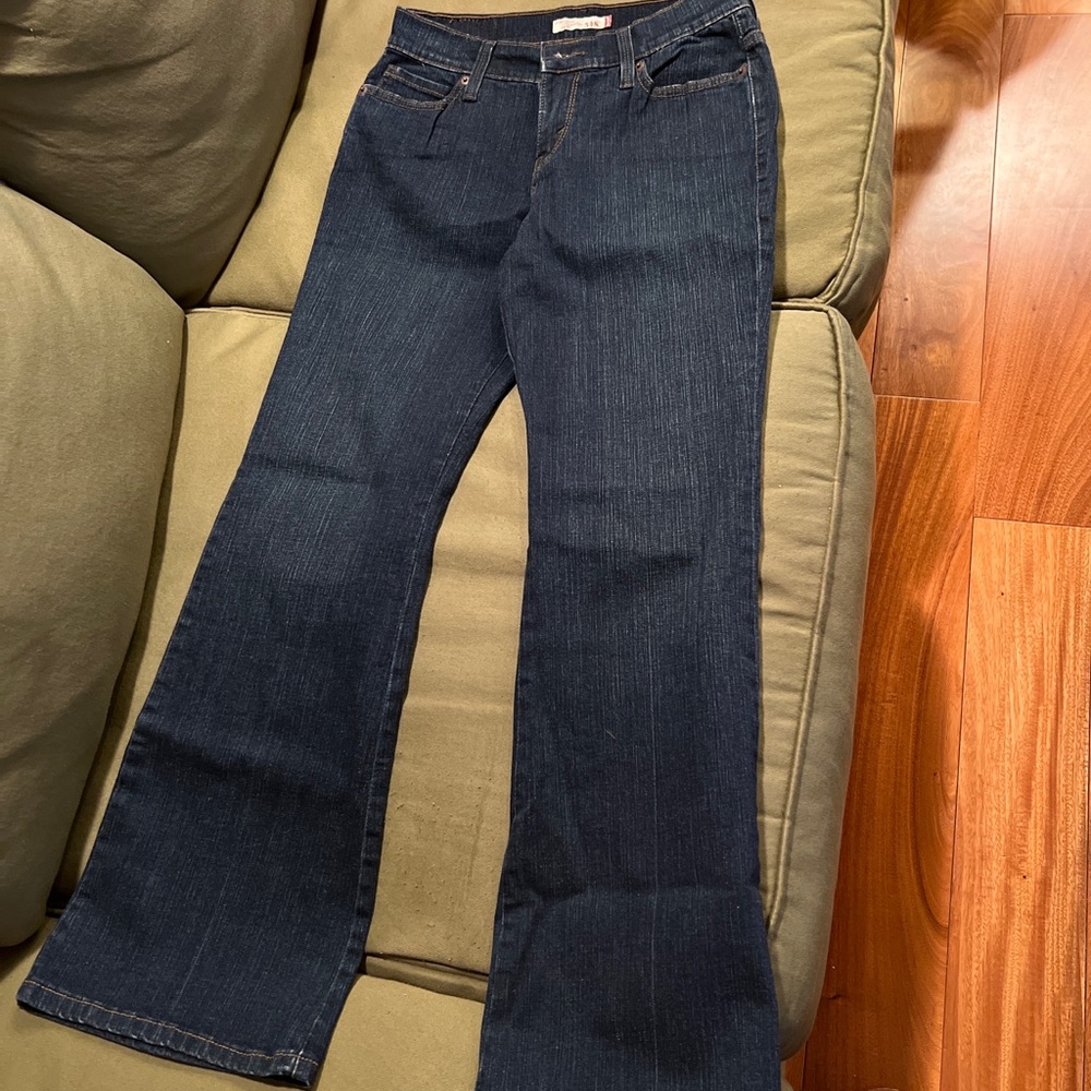 Women’s Levi’s 548 jeans with flared leg and slight stretch